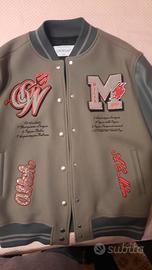 BOMBER VARSITY CON LOGO OFF-WHITE C/O AC MILAN