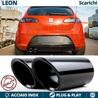 TERMINALI Scarico per SEAT LEON 1P Finalini NERI