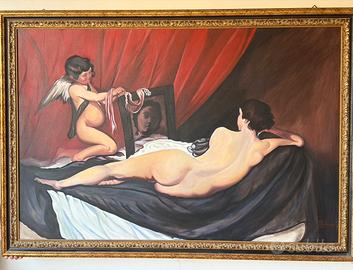 Quadro “Venere allo specchio”-copia dipinta a mano