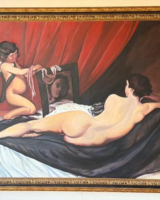 Quadro “Venere allo specchio”-copia dipinta a mano