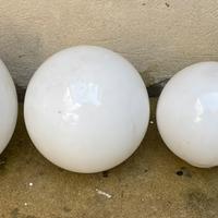 Sfere in vetro bianco per lampadari