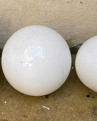 Sfere in vetro bianco per lampadari