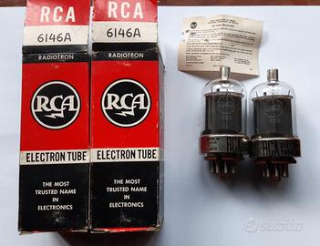 Coppia di valvole RCA 6146A NOS