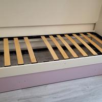 Letto singolo con secondo letto estraibile 