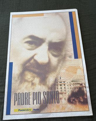 Folder Padre Pio Santo 2002