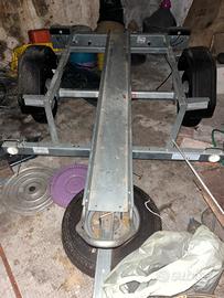 Carrello porta moto omologato con coc