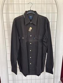 Camicia Henry Cotton’s nera tinta capo L nuova