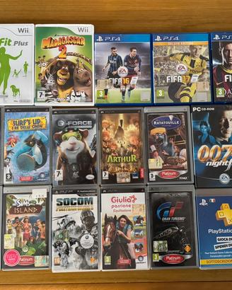Giochi x playstation + wii