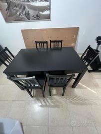 Tavolo allungabile+ 5 sedie 