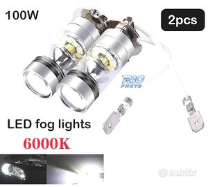 KIT DI LAMPADE ANTI-FOSCHIA A LED H3 100W CANBUS