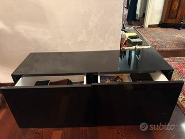 Mobile a L con cassetti