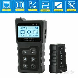 Tester per Rilevamento Aut. POE e cablaggio LAN