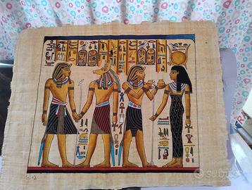 Quadro stile Egizio su papiro – 44 x 33 cm