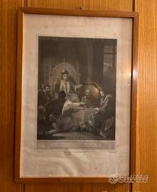 Vecchie stampe inglesi in cornice e vetro