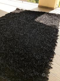 Tappeto shaggy nero  170x240 cm