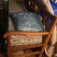 Divano in legno antico arte povera