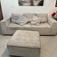 Divano 3 posti e pouf Chateau d'ax