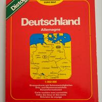 Bundesrepublik Deutschland + DDR vintage map