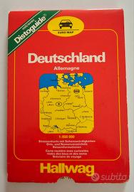 Bundesrepublik Deutschland + DDR vintage map