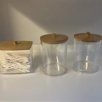 Set contenitori per il bagno bamboo