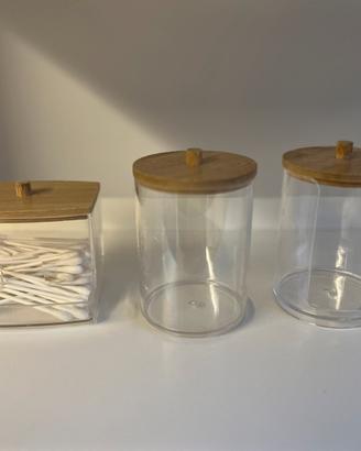 Set contenitori per il bagno bamboo