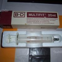 Siringa b-d in vetro 20 cc ipodermica