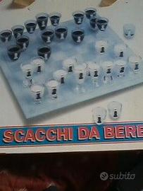 "Scacchi da Bere" gioco/arredo vetro tempr. NUOVO