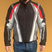 Giacca Moto Waterproof OJ Active Black Red