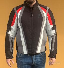 Giacca Moto Waterproof OJ Active Black Red