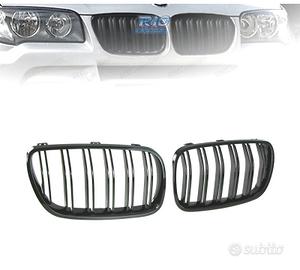 DOPPIE GRIGLIE BMW X3 E83 06-11 NERO LUCIDO