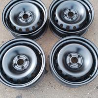 n°4 cerchi da 15 +ruota di scorta attacco fiat ope