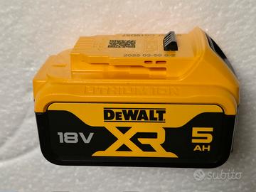 NUOVA BATTERIA DEWALT ORIGINALE 5AH 18V XR 