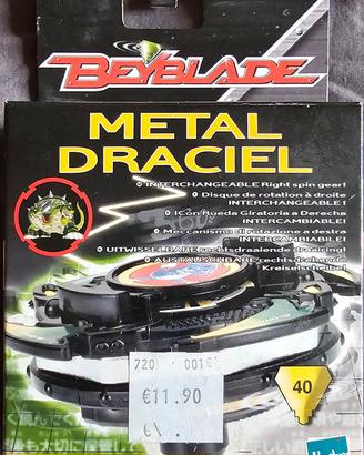 Beyblade Vintage 2002 Hasbro Metal Dracier Mint