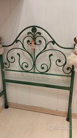 Letto  in ottone laccato
