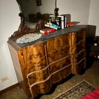 Cassettone Trumeau o Trumó antico in legno