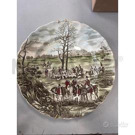 PIATTO APPENDERE SCENE DI CACCIA MADE IN ENGLAND