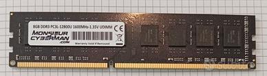 RAM 8GB DDR3L 1600MHz PC3L-12800U UDIMM Desktop
