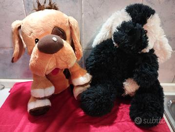 coppia peluches cani cm 38