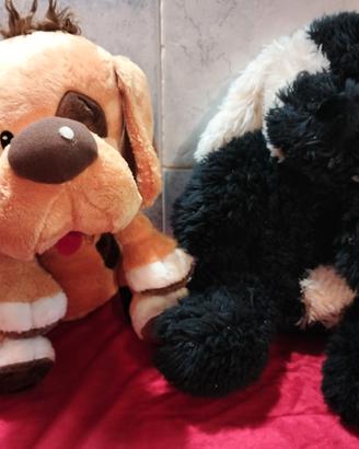 coppia peluches cani cm 38