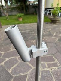 Portacanna da pesca. Accessori panchetto