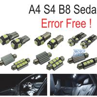 KIT 13 LAMPADE LED INTERNE PER AUDI A4 B8 S4