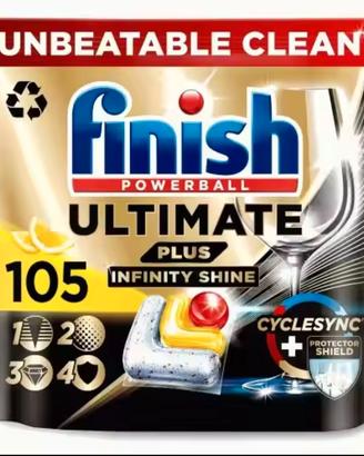 pastiglie lavastoviglie Finish Ultimate 105