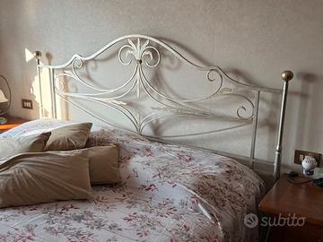 Testata letto matrimoniale in ferro battuto SLAM