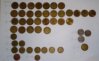 47 monete Pfennig Deutshland