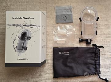 Invisible Dive Case Insta360 X3 custodia sub NUOVA