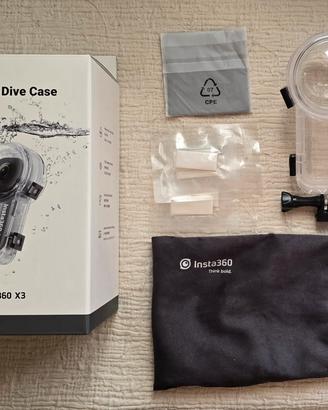 Invisible Dive Case Insta360 X3 custodia sub NUOVA