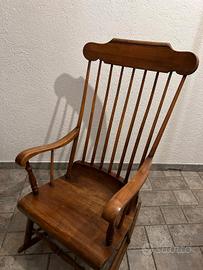 sedia antica a dondolo