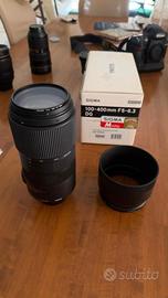 Sigma 100-400mm F/5-6.3 DG per reflex Nikon