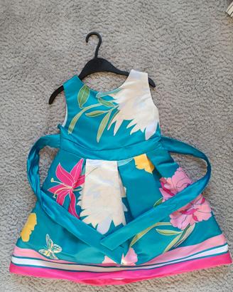 Vestito smanicato bambina 6-7 anni