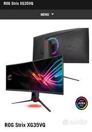 Monitor gaming curvo Asus ROG Strix XG35VQ